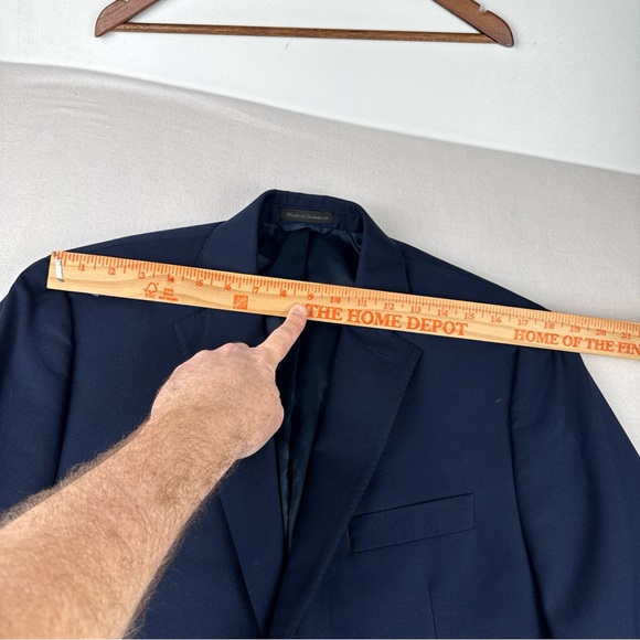 Lauren Ralph Lauren Mens Navy Blue Blazer 40R Gold Buttons Classic Wool Blend - Picture 6 of 15